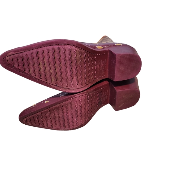 Stadium Stompers Women's Polka Dot Rain Boots Orange/ Raspberry Color Size 39. - Picture 6 of 11